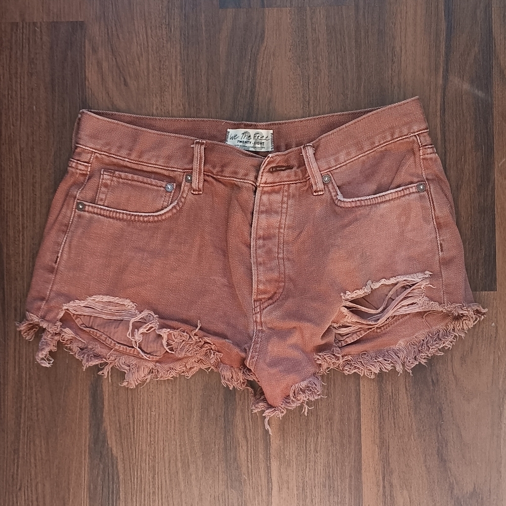 We The Free Rust Jean Shorts